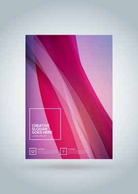 İş broşürü kapak tasarım şablonu. Modern iş posteri. Renkli arka plan