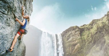 kaya tırmanma kireçtaşı duvara zorlu rota