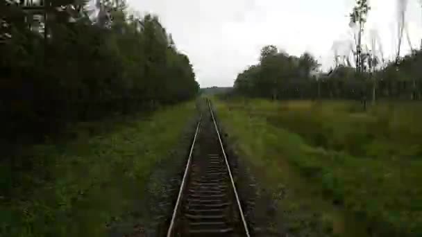 ポブ都市間列車タイムラプス — ストック動画
