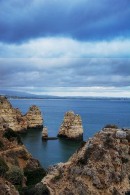 Ponta da Piedade, Lagos, Portekiz kıyılarının manzarası