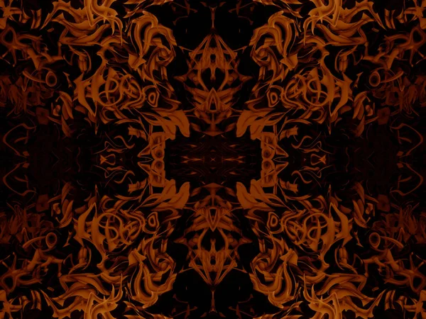 Minimalistic Abstract Background Fire Flame Animal Faces Masks Kaleidoscope Psychology — Stock Photo, Image
