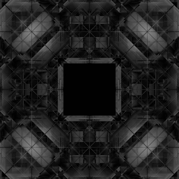 Minimalistic abstract 3d background black / white cladding tiles, background tiles, mosaic, kaleidoscope, psychology test. For postcards and decoration