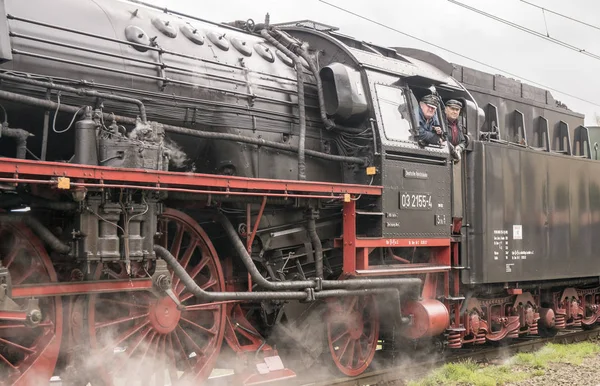 Szczecin Poland March 2019 Old Steam Train Historic Berlin Szczecin — Stock Photo, Image