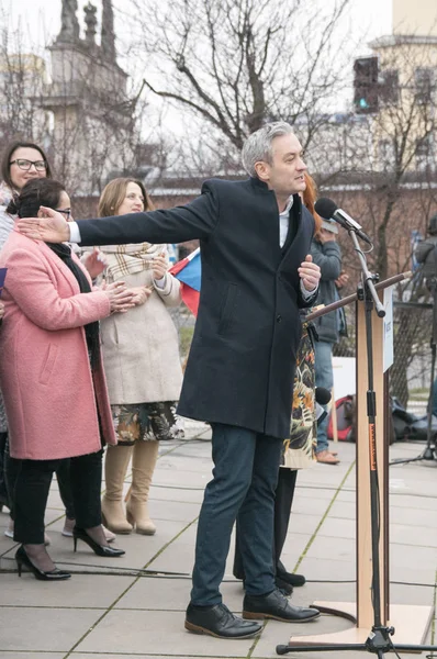 Szczecin Poland March 2019 Robert Biedron Openly Gay Politician Founder — Stock Photo, Image