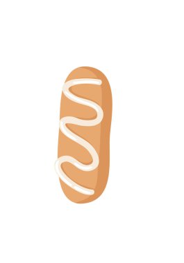 Çizgi film vektör çizim Zencefil Ekmek tanımlama bilgisi mektup ı. el Noel tatlı çizilmiş. Gerçek yaratıcı tatil alfabe fırında