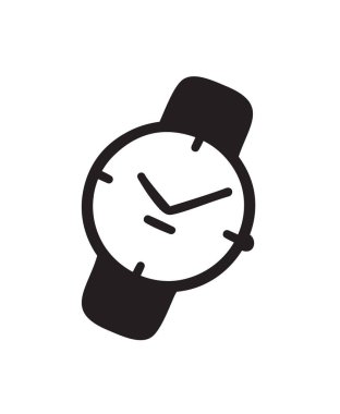 Elle çizilmiş izle. Doodle vektör saatler. Artistik çizim nesnesi. Yaratıcı mürekkep sanat eseri