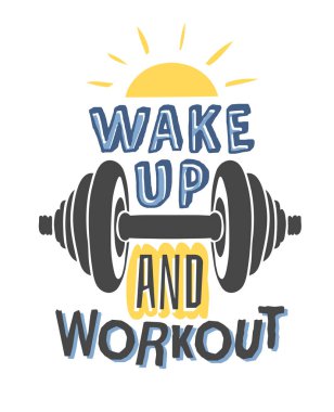 Metin şablonu tasarım spor motivasyon alıntı, poster, tişört veya kart için olumlu tipografi ile için. Vektör