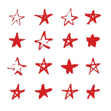 Elle çizilmiş seamless modeli. Soyut doodle arka plan. Vektör sanat illüstrasyon yıldız - vektör