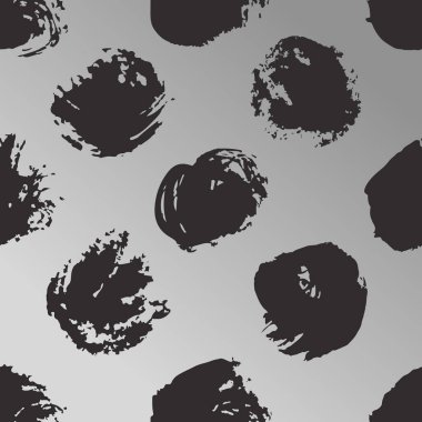 El Dikişsiz desen tasarım kullanmak için çekilmiş. Siyah vektör doodle beyaz arka plan üzerinde daireler. Soyut karakalem. Sanatsal illüstrasyon grunge öğeleri - vektör