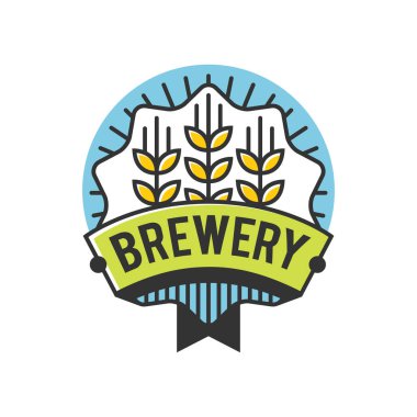 Vektör hat sanat rozeti. Zanaat bira logosunu görmeniz gerekir. Brew House veya Pub Vintage etiketi. Retro Brewery şablonu ve tasarım öğesi - vektör