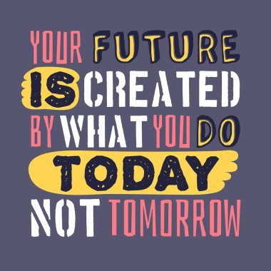 Metin şablonu tasarım spor motivasyon alıntı, poster, tişört veya kart için olumlu tipografi ile için. Vektör