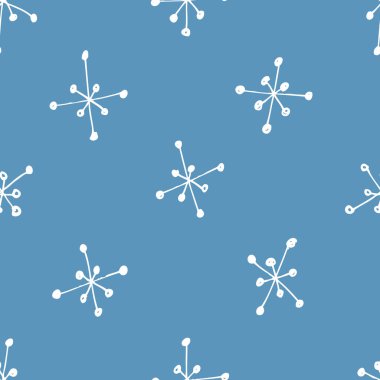 Elle çizilmiş seamless modeli. Soyut doodle arka plan. Vektör sanat illüstrasyon yıldız - vektör