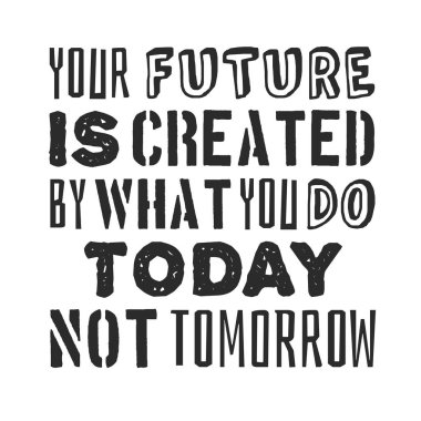 Metin şablonu tasarım spor motivasyon alıntı, poster, tişört veya kart için olumlu tipografi ile için. Vektör