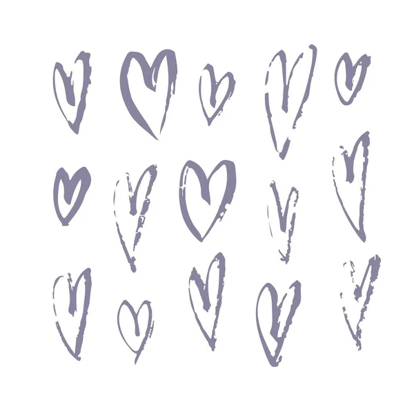 Handgezeichnetes Grunge Nahtloses Muster Romantischer Hintergrund Abstrakte Doodle Zeichnung Vektor — Stockvektor