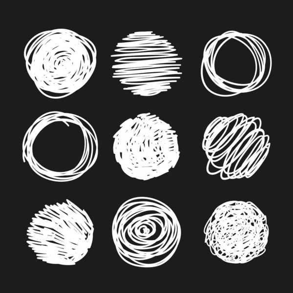 Modèle Sans Couture Dessiné Main Pour Usage Conception Des Cercles — Image vectorielle