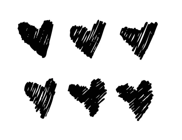 Handgezeichnetes Grunge Nahtloses Muster Romantischer Hintergrund Abstrakte Doodle Zeichnung Vektor — Stockvektor