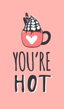 El moda illüstrasyon romantik nesneleri ve teklif çekilmiş. Yaratıcı mürekkep sanat eseri. Gerçek vektör çizim tatil şeylerden. Mutlu sevgililer günü kümesi ve metin senin konum sıcak