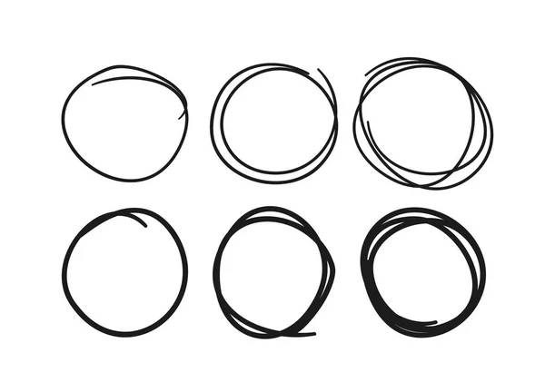 Conjunto de objetos dibujados a mano para uso de diseño. Vector negro doodle ci — Vector de stock