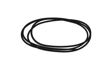 Elle çizilmiş nesneleri tasarım kullanmak için set. Siyah vektör doodle el