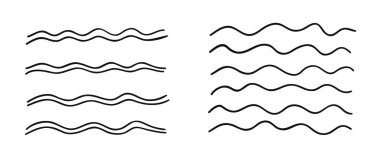 Elle çizilmiş nesneleri tasarım kullanmak için set. Siyah vektör doodle li