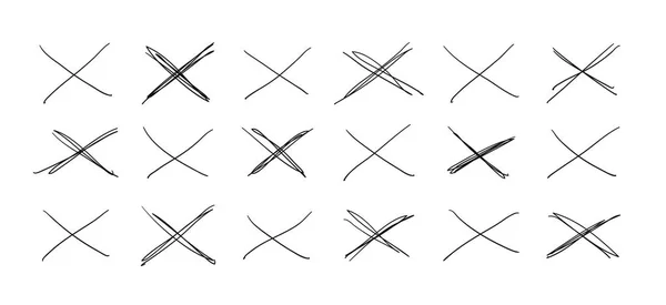 Elle çizilmiş nesneleri tasarım kullanmak için set. Siyah vektör doodle cr