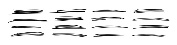 Conjunto de objetos dibujados a mano para uso de diseño. Vector negro doodle cr — Archivo Imágenes Vectoriales