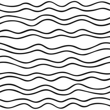 Siyah ve beyaz Vektör doodle l ile el çizilmiş dikişsiz desen