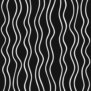 Siyah ve beyaz Vektör doodle l ile el çizilmiş dikişsiz desen