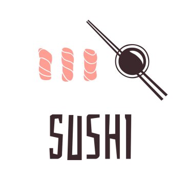 El çizilmiş illüstrasyon deniz ürünleri ve alıntı. Yaratıcı mürekkep sanat wor