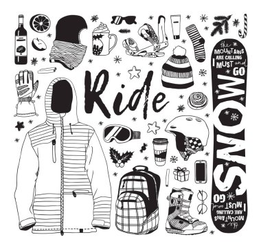 Kara Cuma ve karalama simgeleri ayarlandı