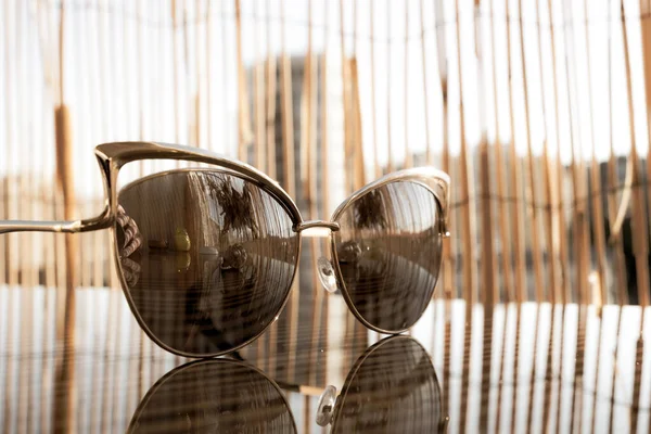 Cat Eye Sonnenbrille Speziell Für Damen Nahaufnahme Einem Sommertag Entworfen — Stockfoto