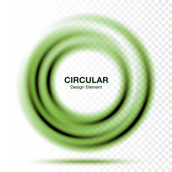 Vortex grön gradient runda banner. Presentation textlayout. Abstrakt grön — Stock vektor