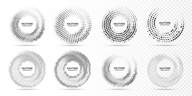 Noktalı resim daire noktalı çerçeve dairesel yayın dağıtılmış. Soyut noktalar logo amblem tasarım öğesi. Yuvarlak sınır simgesini rastgele noktalı resim daire nokta raster dokusu. Yarı ton dairesel arka plan deseni.