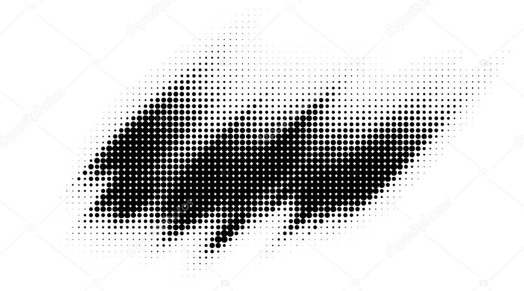 Grunge halftone spot. Black and white circle dots texture background. Spotted vector abstract texture.