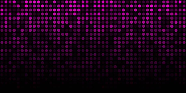 Astratto viola tecnologia orizzontale sfondo luminoso. Gradiente rosa bagliore digitale pixel pattern texture cerchio. Illustrazione vettoriale . — Vettoriale Stock