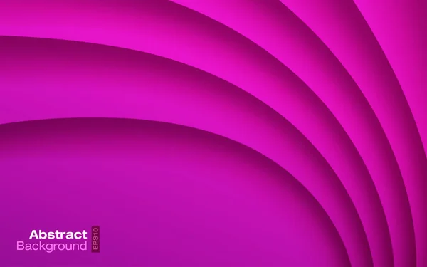 Розовый яркий цвет волнистый фон. Современная модель визитной карточки. Бумажная кривая фиолетовой теневой текстуры. Современная презентация. Проектирование векторных материалов . — стоковый вектор