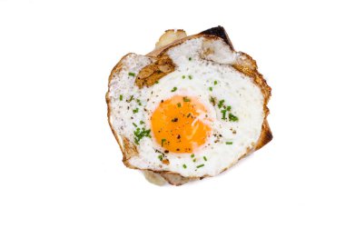 Croque madame sandviç, leziz yiyecek, gıda fotoğrafçılığı