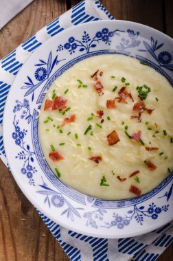 Patates püresi, taze ot ve fotoğrafçılıkta, gıda, hisse senedi gıda fotoğraf gevrek domuz pastırması