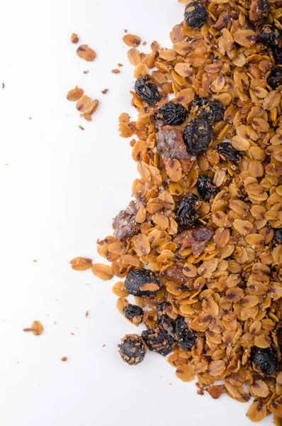 Granola Bagt Ovn Med Nødder Mad Fotografering Fødevarer Lager - Stock-foto