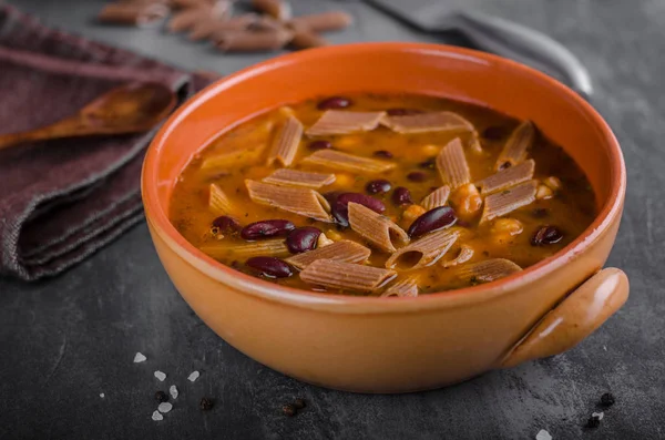 Pasta soup delish, food photography, delish simple food — Stock Image Pasta Soup Delish Food Photography Delish Simple Food Royalty Free Stock Photos