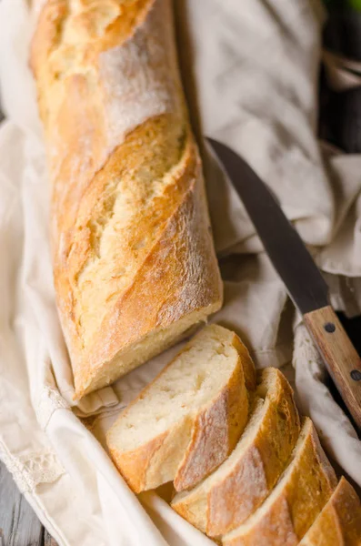 Vers Stokbrood Delish Krokant Food Fotografie Vintage Voedsel Voorraad — Stockfoto