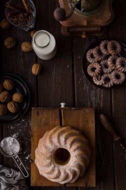 Maymun ekmek gıda fotoğrafçılığı, lezzetli tatlı pasta