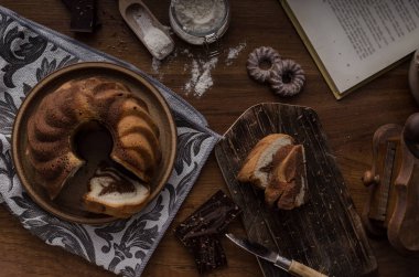 Çikolata, gıda fotoğrafçılığı, lezzetli tatlı maymun ekmek