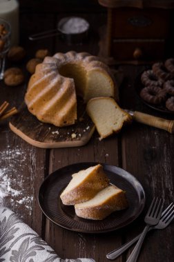 Maymun ekmek gıda fotoğrafçılığı, lezzetli tatlı pasta