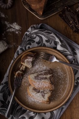 Çikolata, gıda fotoğrafçılığı, lezzetli tatlı maymun ekmek
