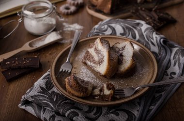 Çikolata, gıda fotoğrafçılığı, lezzetli tatlı maymun ekmek