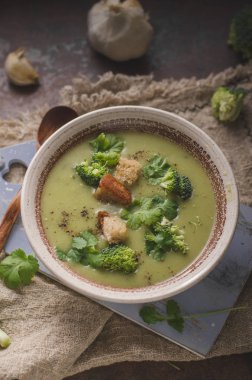 Lezzetli çorba ana yemek, gıda fotoğraf, ev yapımı yiyecek