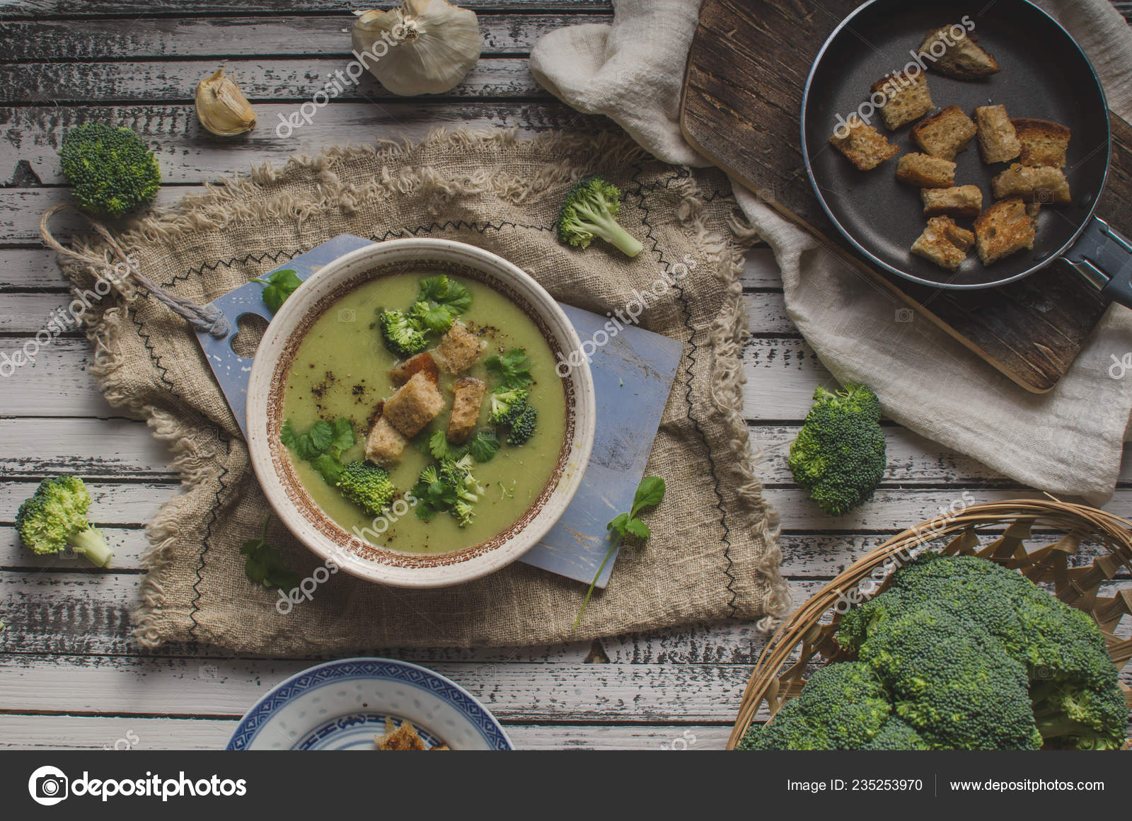 Delicious Soup Main Dish Food Photography Homemade Food Stock Photo by