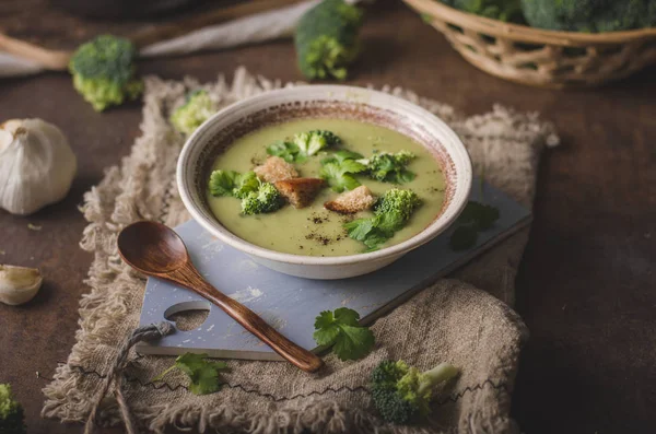 Heerlijke Soep Hoofdgerecht Food Fotografie Zelfgemaakte Gerechten — Stockfoto