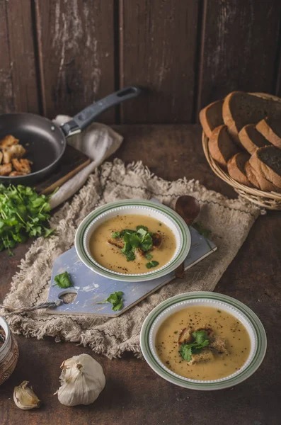 Delicious homemade soup, food photography, bio organic food — Stock Image Delicious Homemade Soup Food Photography Bio Organic Food Stock Picture